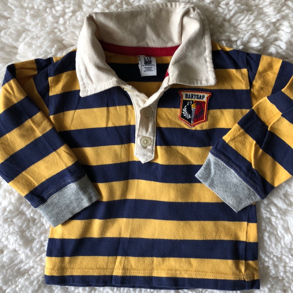 Gap baby boys rugby long sleeve